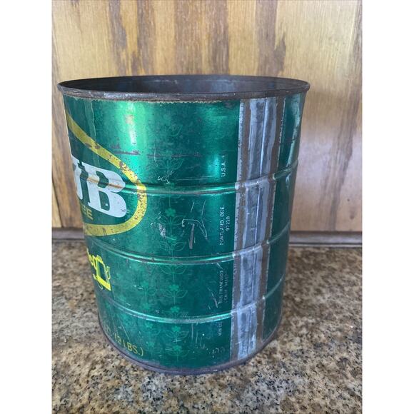 MJB Electric Perc 48oz or 3 Lb, Vintage Green Coffee can No Lid - Picture 6 of 11